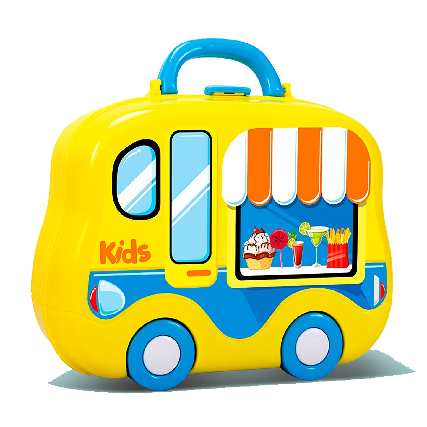 OLEOCA Children's Portable Mini-Kitchen Suitcase Playset - Toy Cookware