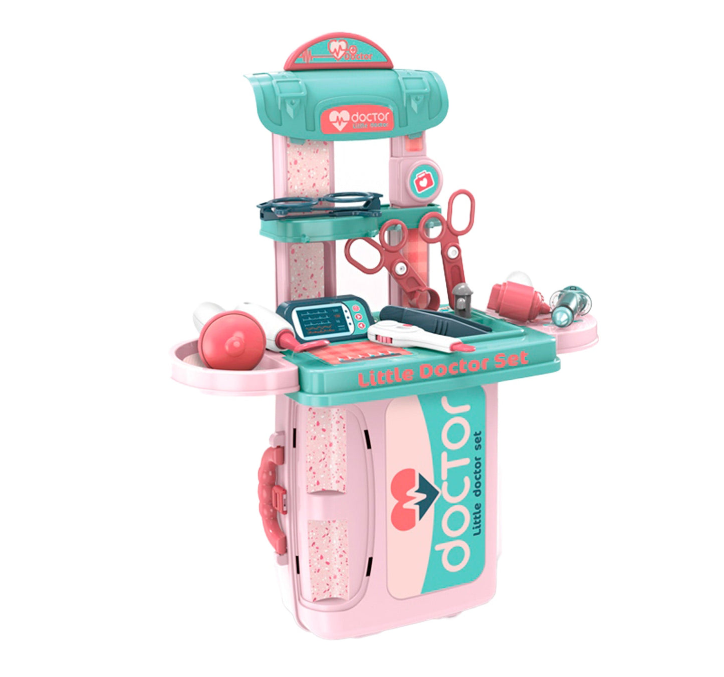 OLEOCA Children's 3 in 1 Portable Suitcase Playset - Little Doctor