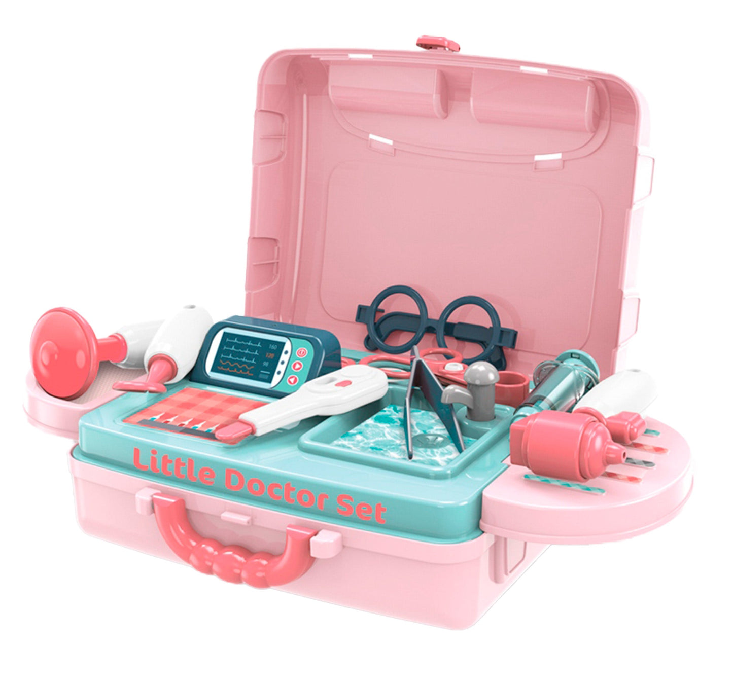 OLEOCA Children's 3 in 1 Portable Suitcase Playset - Little Doctor