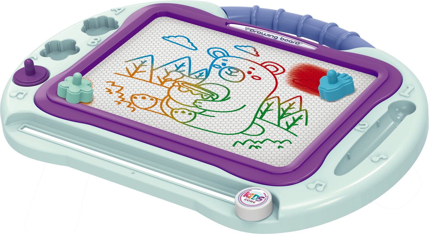 OLEOCA Children's 2 in 1 Magnetic Drawing Doodle Board-Table With Pen and Templates, For Girls