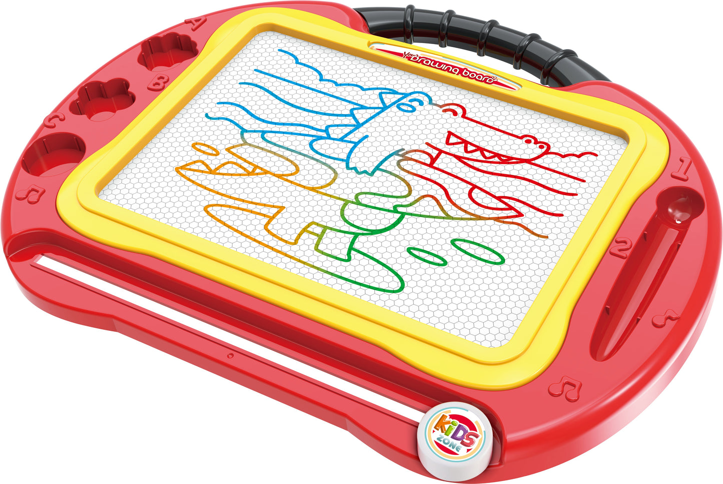 OLEOCA Children's 2 in 1 Magnetic Drawing Doodle Board-Table With Pen and Templates, For Boys