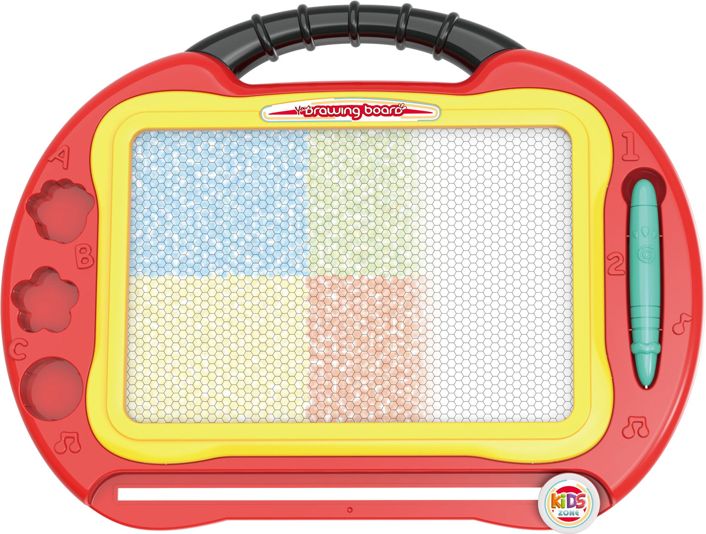 OLEOCA Children's 2 in 1 Magnetic Drawing Doodle Board-Table With Pen and Templates, For Boys