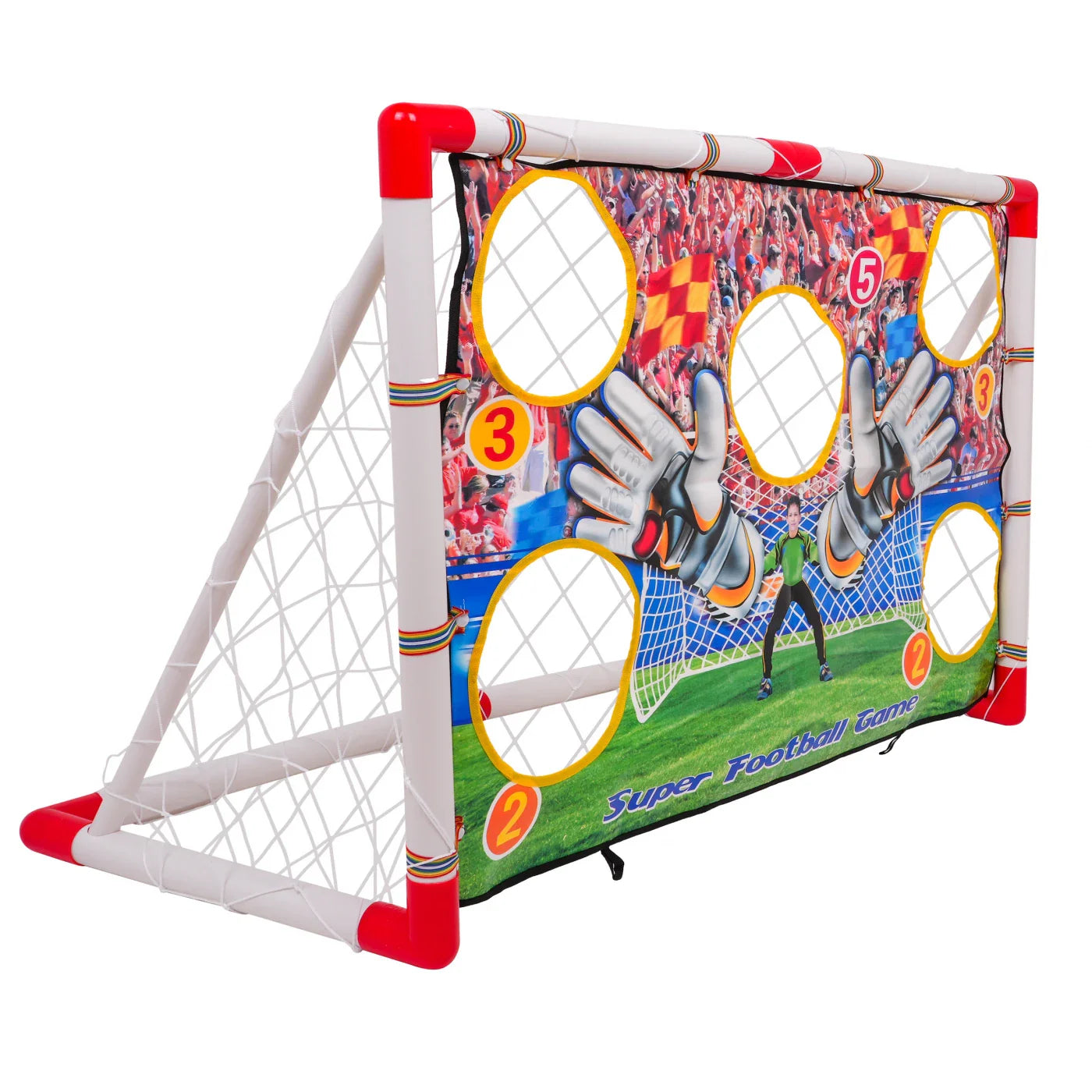 OLEOCA Children's Soccer Goal Set With Aiming Mat, Indoor and Outdoor