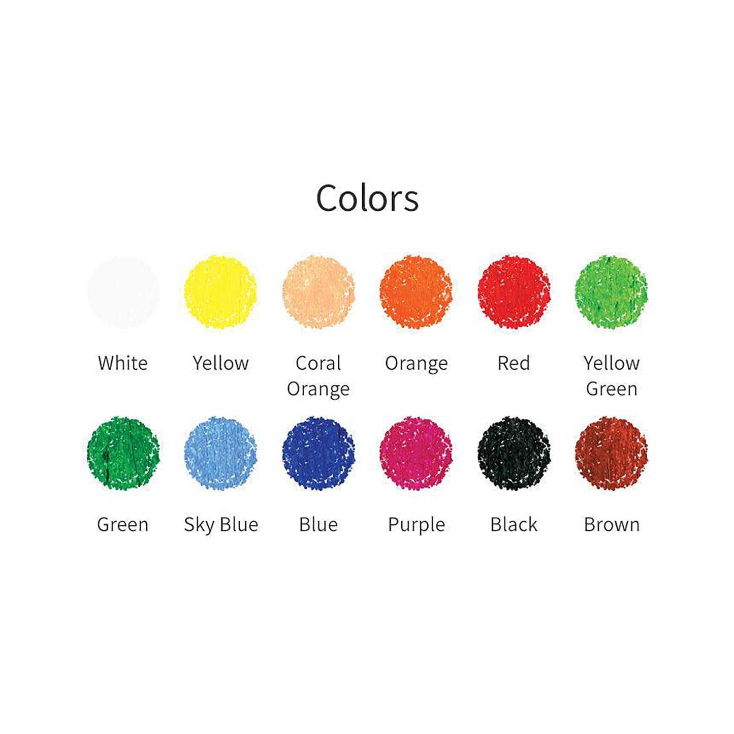 AMOS Korea COLORIX 3 in 1 Silky Crayons, Twistable, Washable, Smooth, Safe and Non-toxic, 12 colors in Plastic case