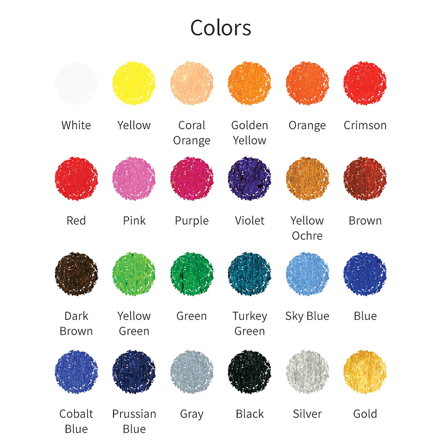 AMOS Korea COLORIX 3 in 1 Silky Crayons, Twistable, Washable, Smooth, Safe and Non-toxic, 24 colors in Plastic case