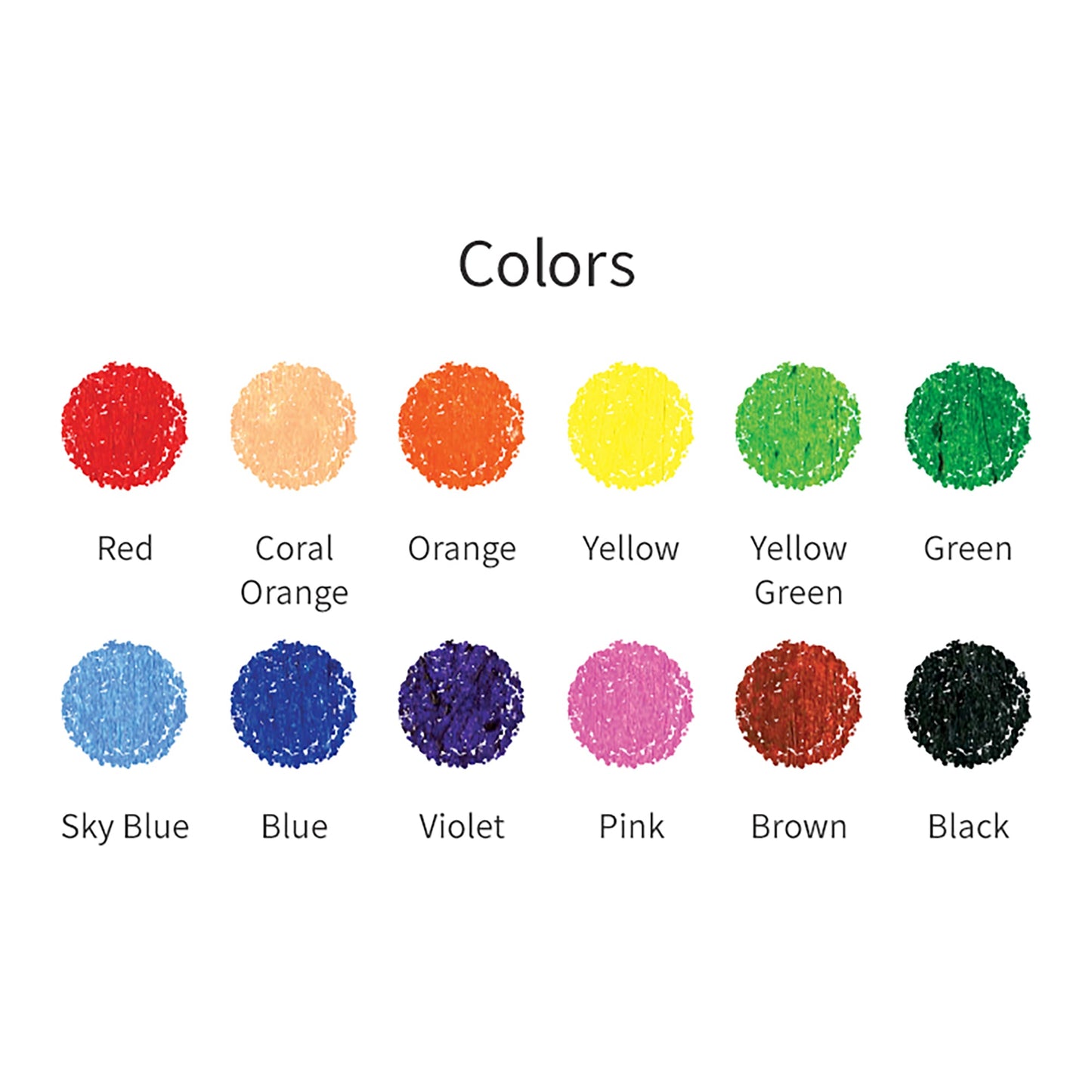 AMOS Korea SILKY TWISTERS 3 in 1 Silky Crayons, Twistable, Washable, Smooth, Safe and Non-toxic, 12 colors in Plastic case
