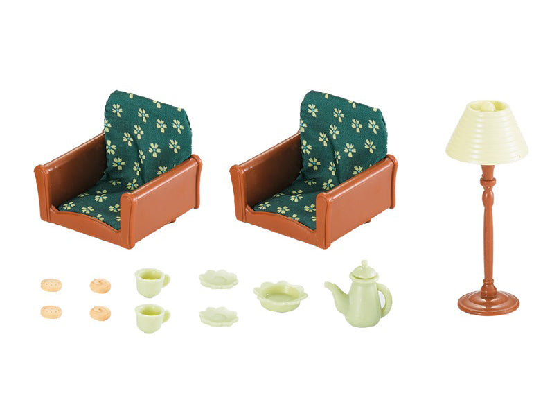 OLEOCA Family Children's Dining Room Dollhouse Playset with Furniture and Accessories included