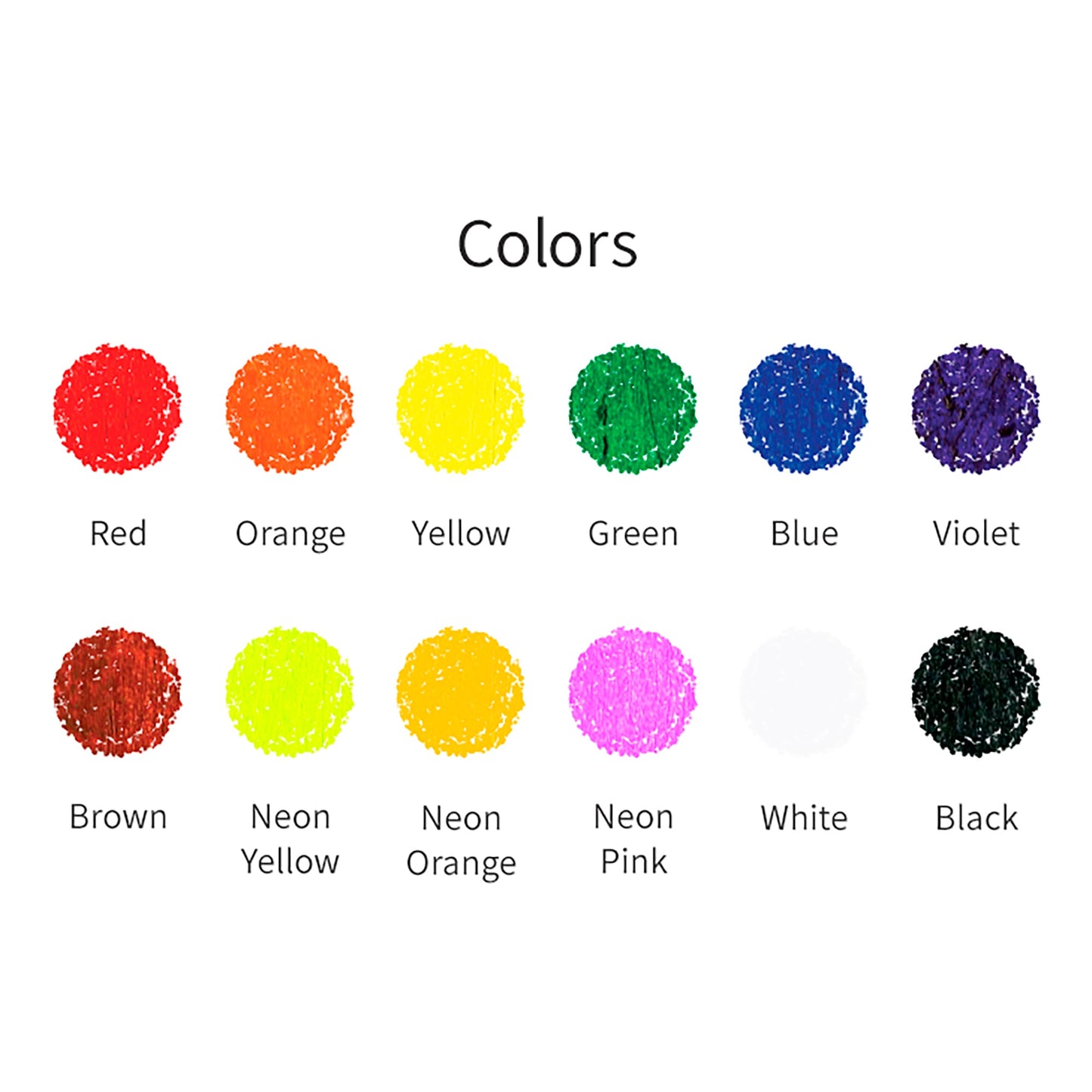 AMOS Korea GLASS FUN Window Crayons, Twistable, Washable, Smooth, Safe and Non-toxic, 12 colors in Plastic case