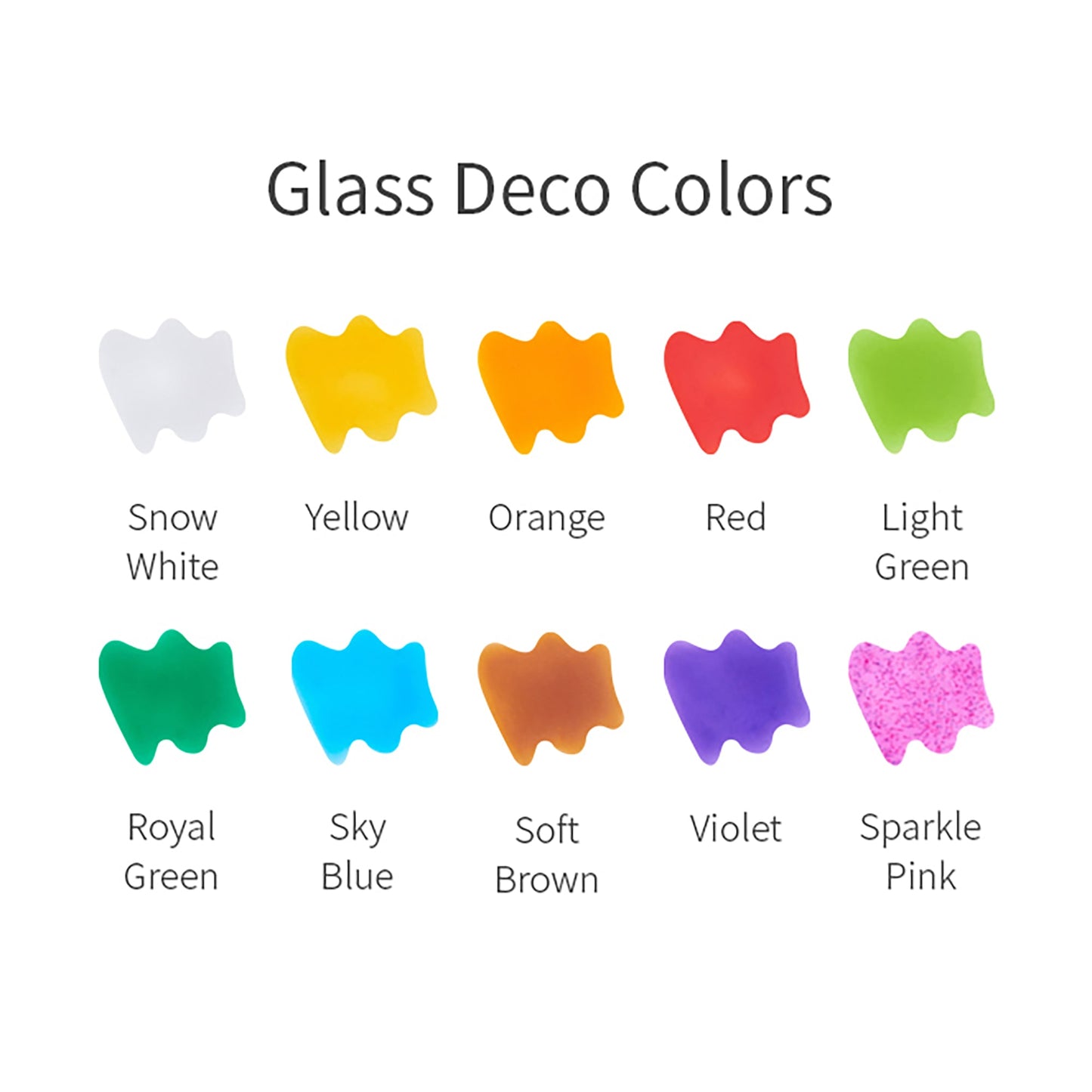 AMOS Korea — 12 Suncatchers DIY Kit — Desserts, SUN DECO Window Art and Craft, Stained Glass Paiting 10 Colors