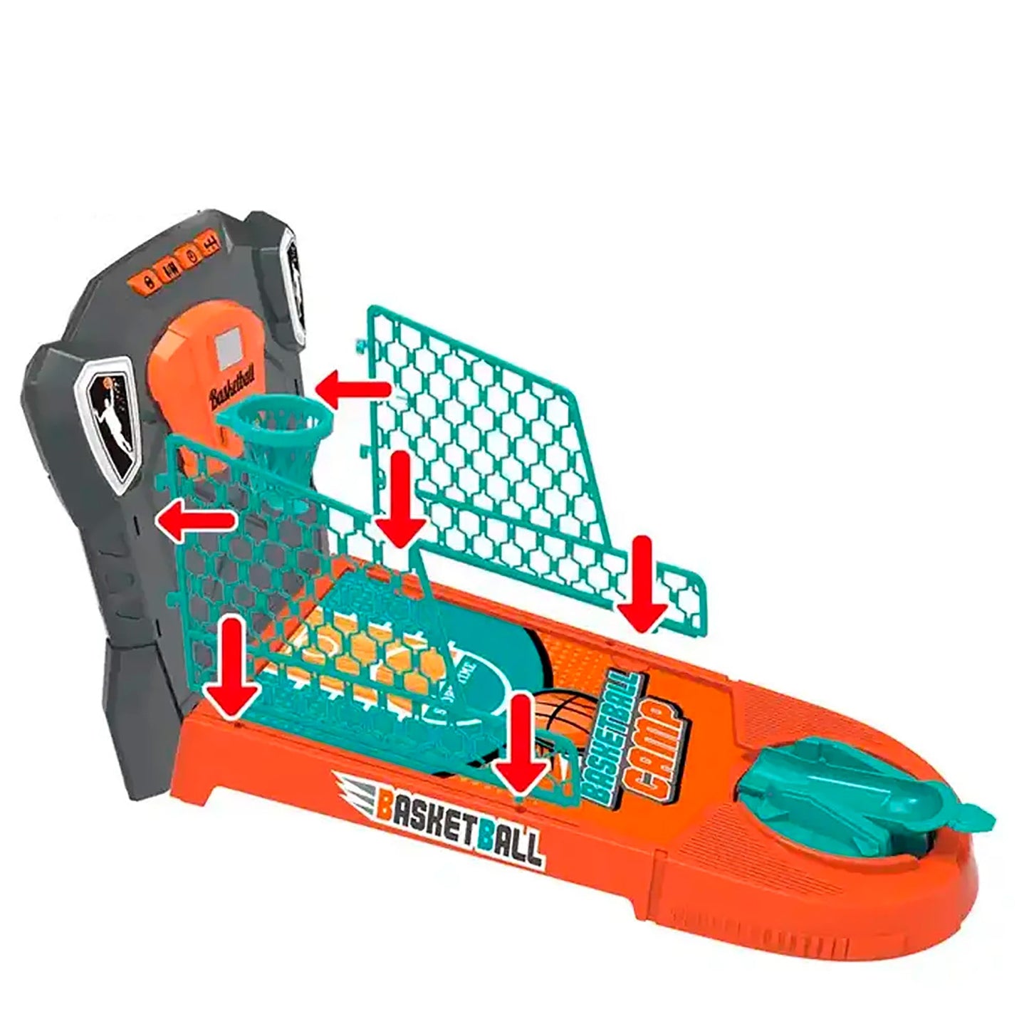 OLEOCA Children's Real Action Desktop Basketball Shooting Set, Family Game