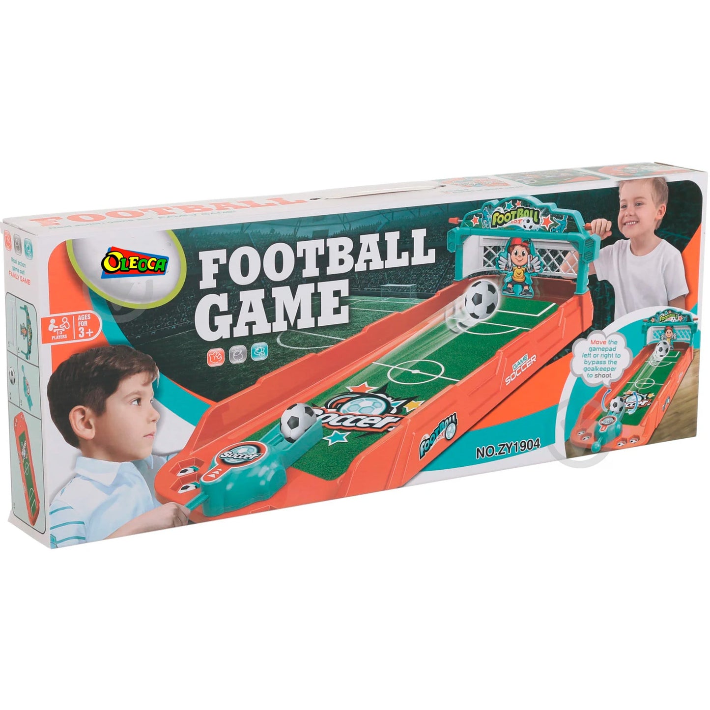 OLEOCA Children's Real Action 2 Players Desktop Soccer Shooting Set, Family Game