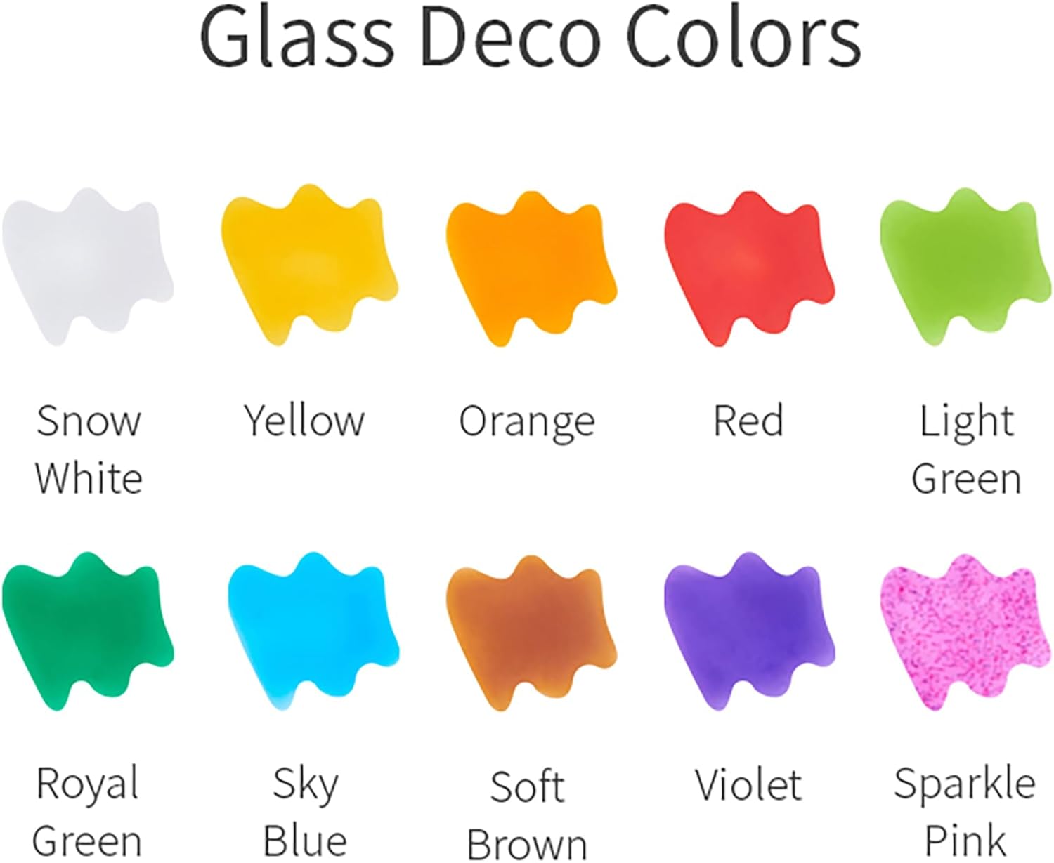 AMOS Sun Deco Window Art — 10.5 ml x 10 Colors — 12 Small Gold Outline Suncatchers for Kids (Dessert), DIY Painting Craft Kit OleocaToys