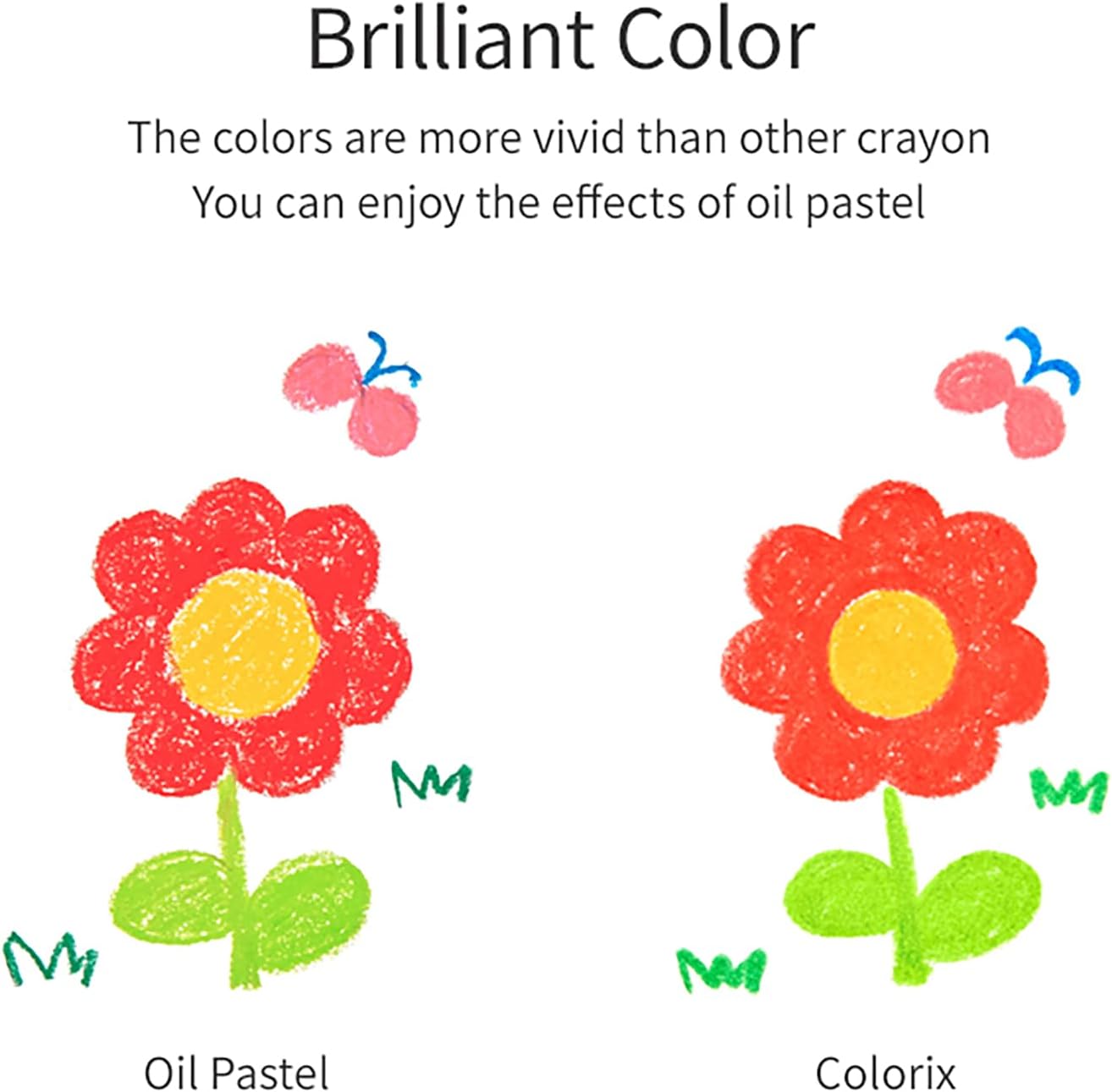 COLORIX Twistable Crayons — 3 in 1 Gel Crayons, Pastel & Watercolor with Twist-Up Design, 12 Count, Soft Texture, Non Toxic, Easy Grip Coloring Supplies for Kids, Preschool & Travel OleocaToys