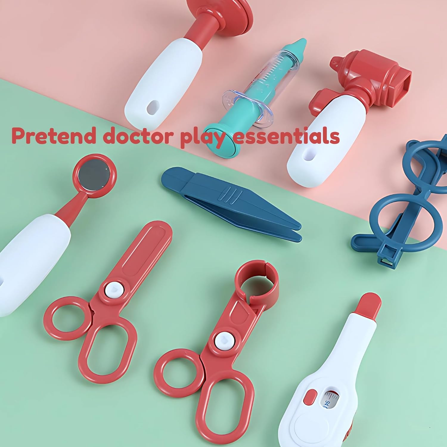 Kids Doctor Set — 3 in 1 Portable Suitcase & Medical Table Playset, Pretend Play Kit with Doctor Tools, Storage & Travel Gift for Toddlers Ages 3+ OleocaToys