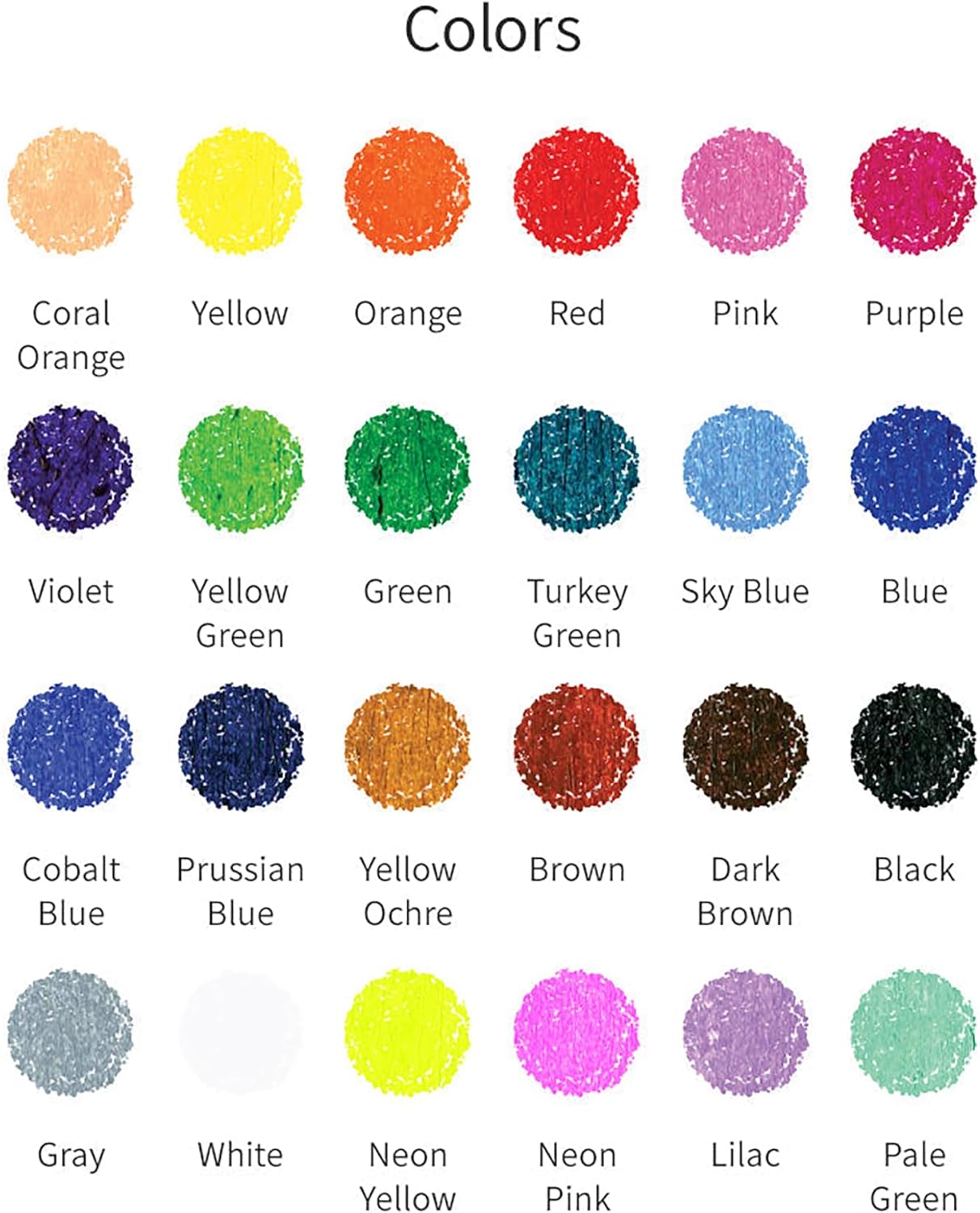 COLORIX Twistable Crayons — 24 Silky Gel Colors, Non Toxic Crayons for Kids, Twist Up Design Easy to Hold for Travel, Drawing, Arts & Crafts, Gifts & School Supplies OleocaToys