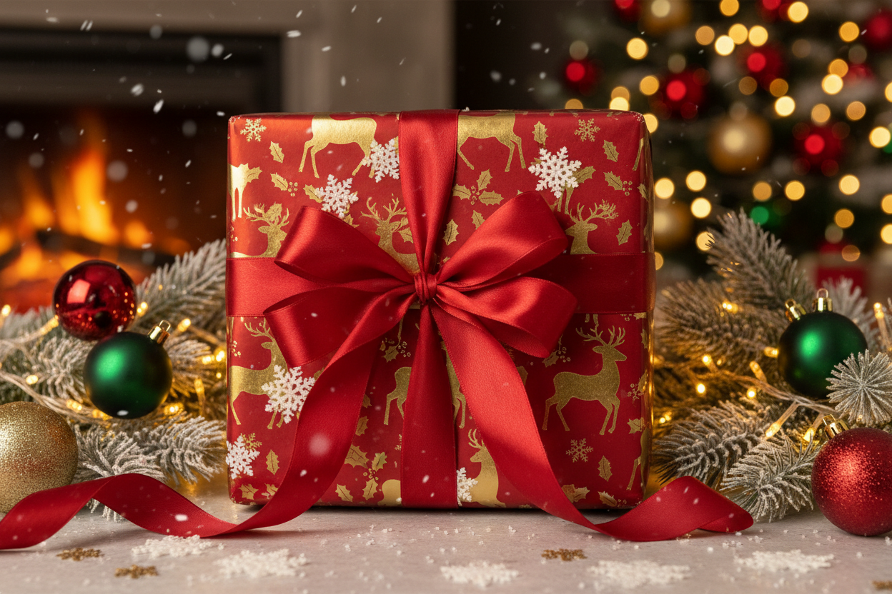 подарок на рождество квадратное изображение