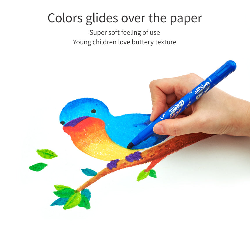 Colorful Silk Twisters: Perfect Kids Art Color pencil for Kids and Parties - OleocaToys