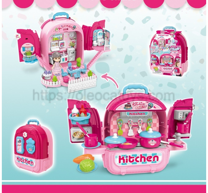 Kitchen Play Set Kids Bag