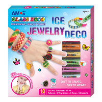 Creative Kids Gift: Glass Jewelry Making Kit - Craft Box for Girls with Endless Crafting Possibilities