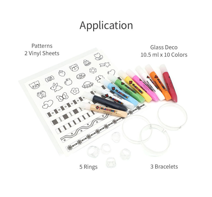 Creative Kids Gift: Glass Jewelry Making Kit - Craft Box for Girls with Endless Crafting Possibilities